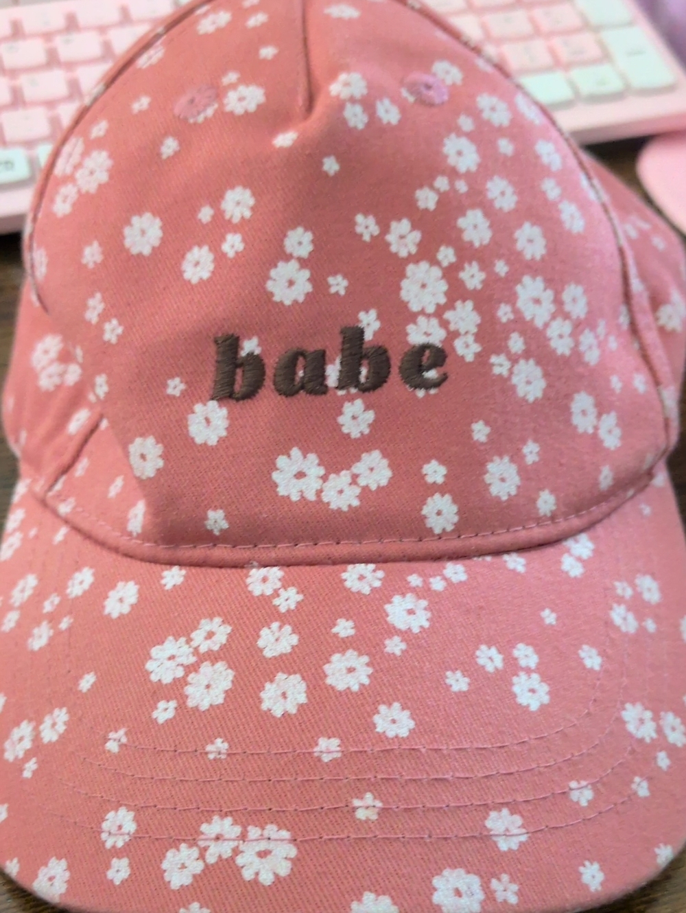 LAUREN CONRAD 'babe' Cap - Pink